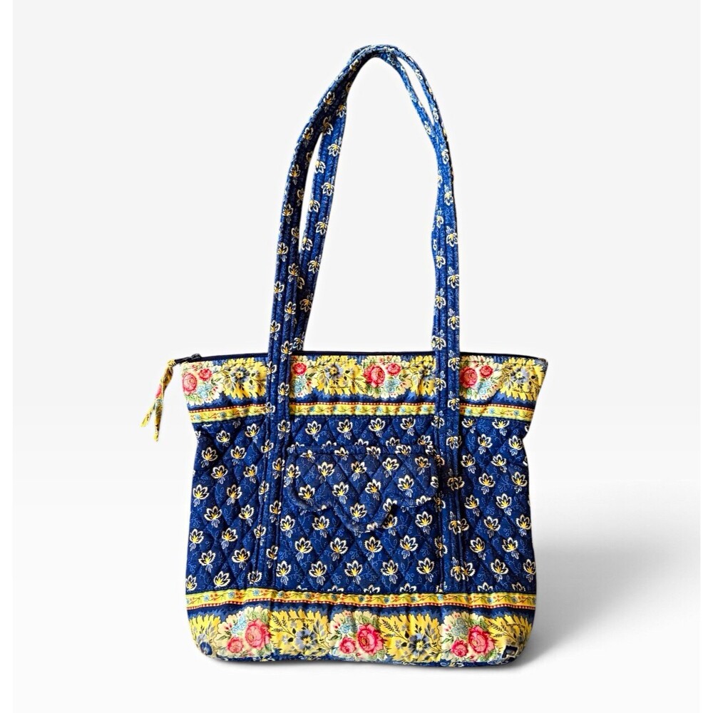 Vera Bradley Small Original Vera Tote Maison Blue in Premium Cotton